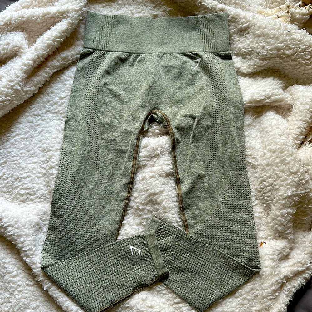 Gymshark vital seamless Leggings - Khaki Marl